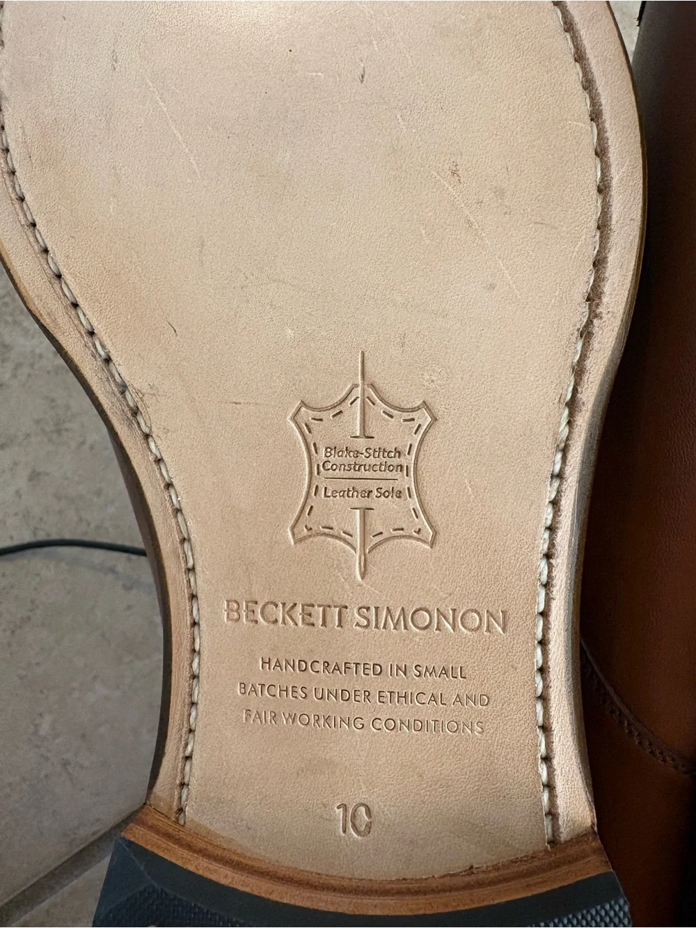 Beckett Simonon Brown Leather Cap-Toe Oxfords